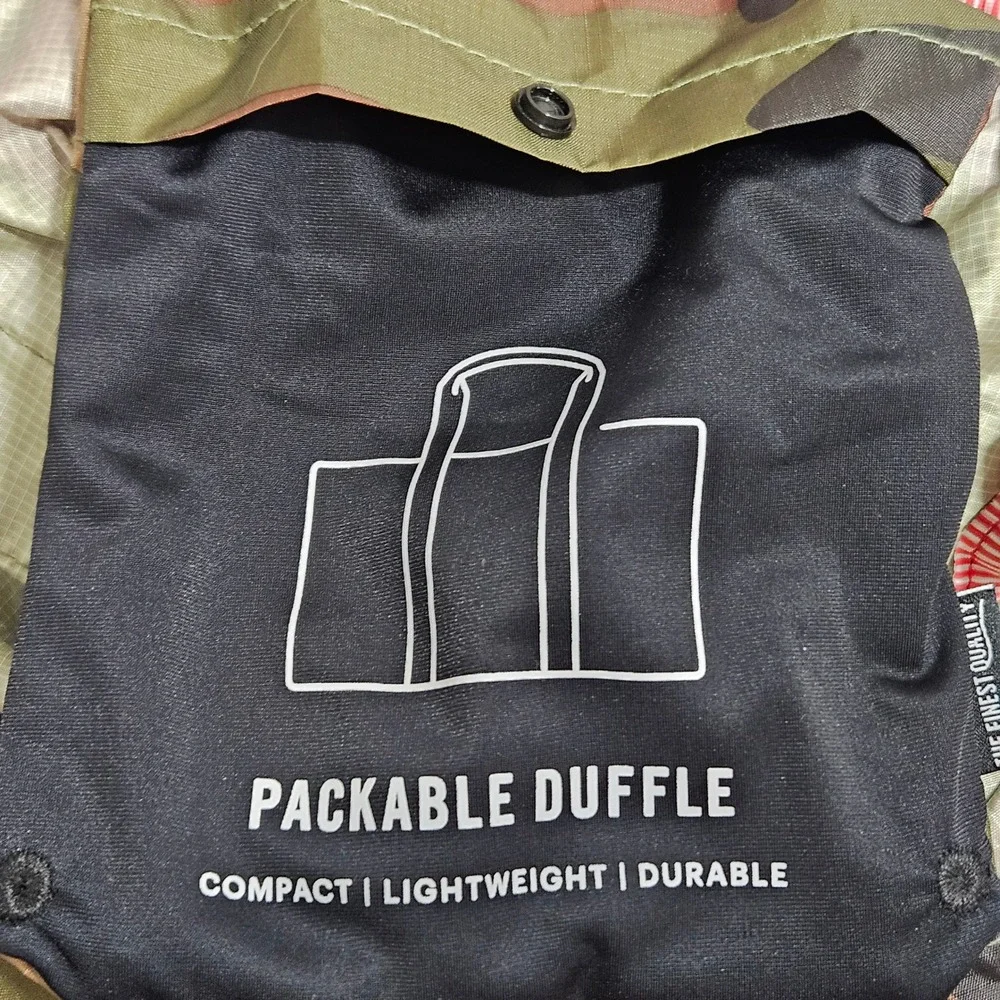 Herschel Packable Duffle Bag OS Camouflage Lightweight Travel Gym 190803S1